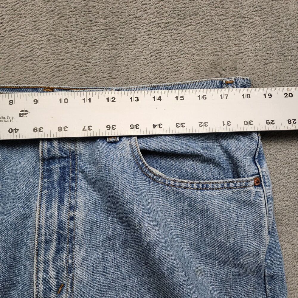 Levis Mens 38x32 550 Jeans Vintage Y2K Relaxed Fit Light Wash Denim Pants - Picture 9 of 12